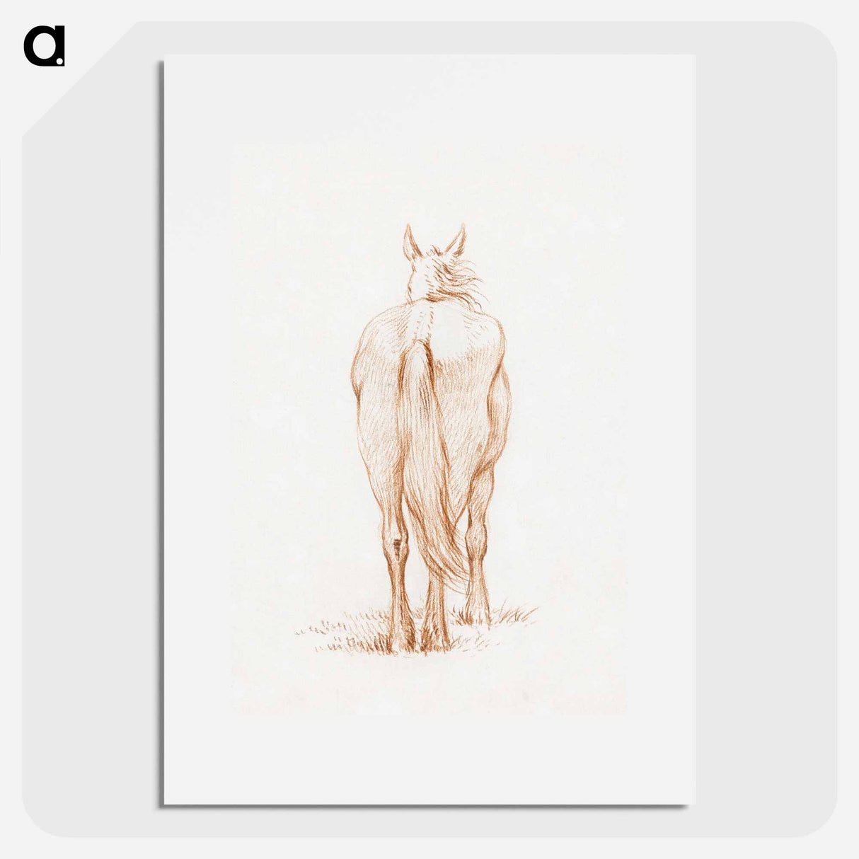 Standing horse - ジャン ベルナール Poster.