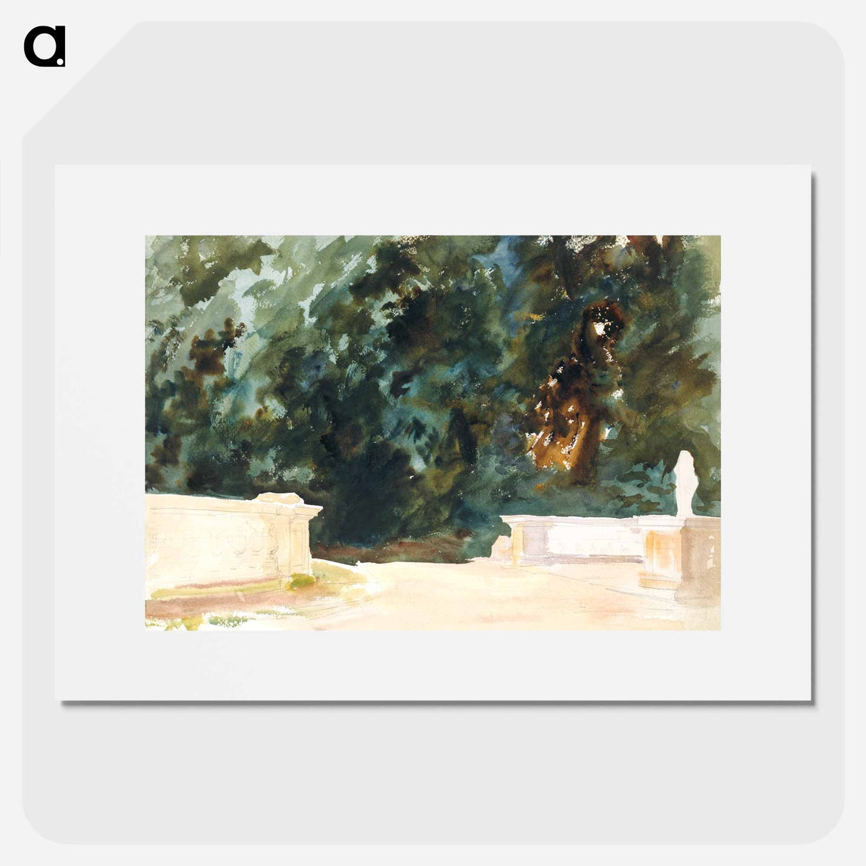 Terrace and Gardens - John Singer Sargent Poster.