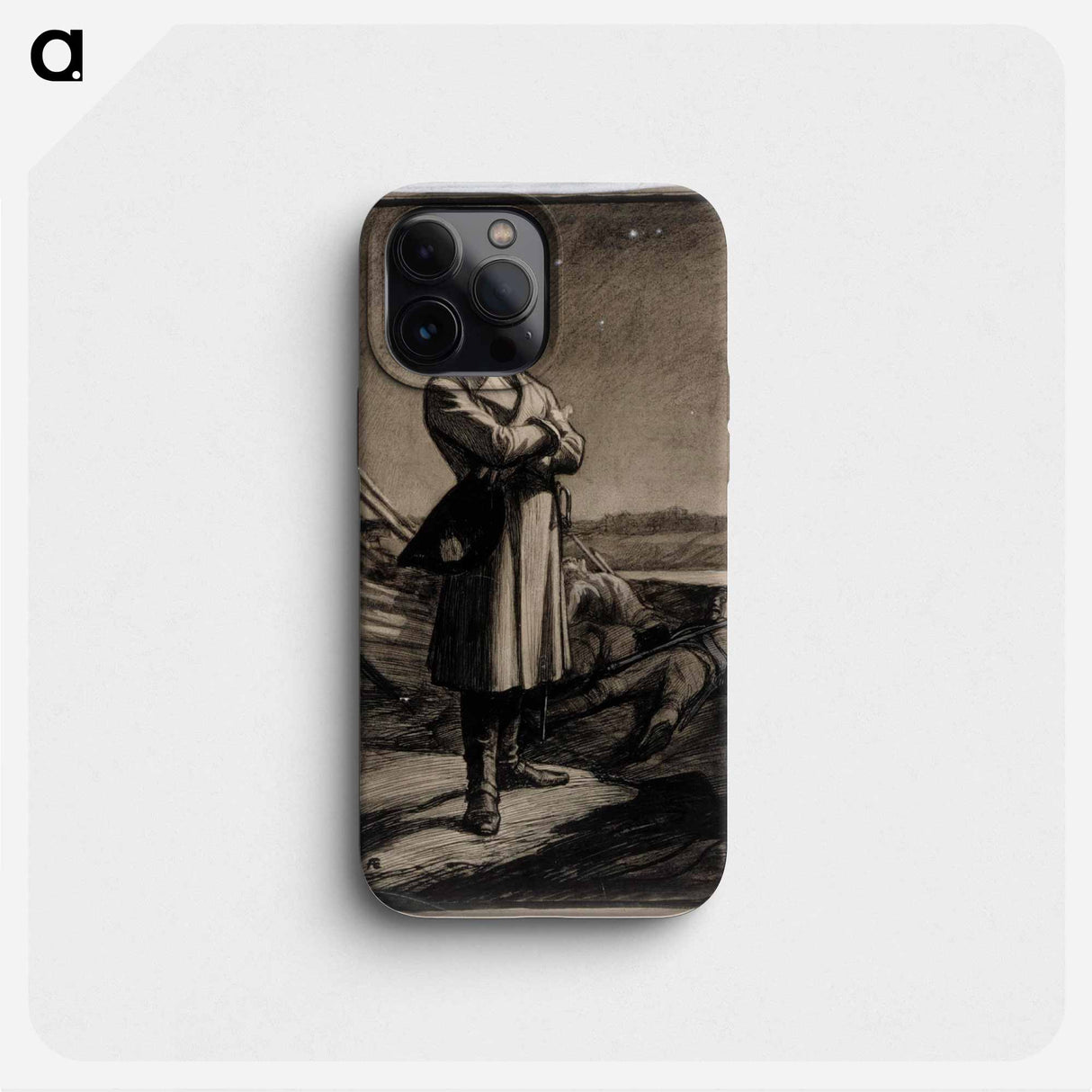 Döbeln on the battlefield at night - アルバート エーデルフェルト Phone Case.