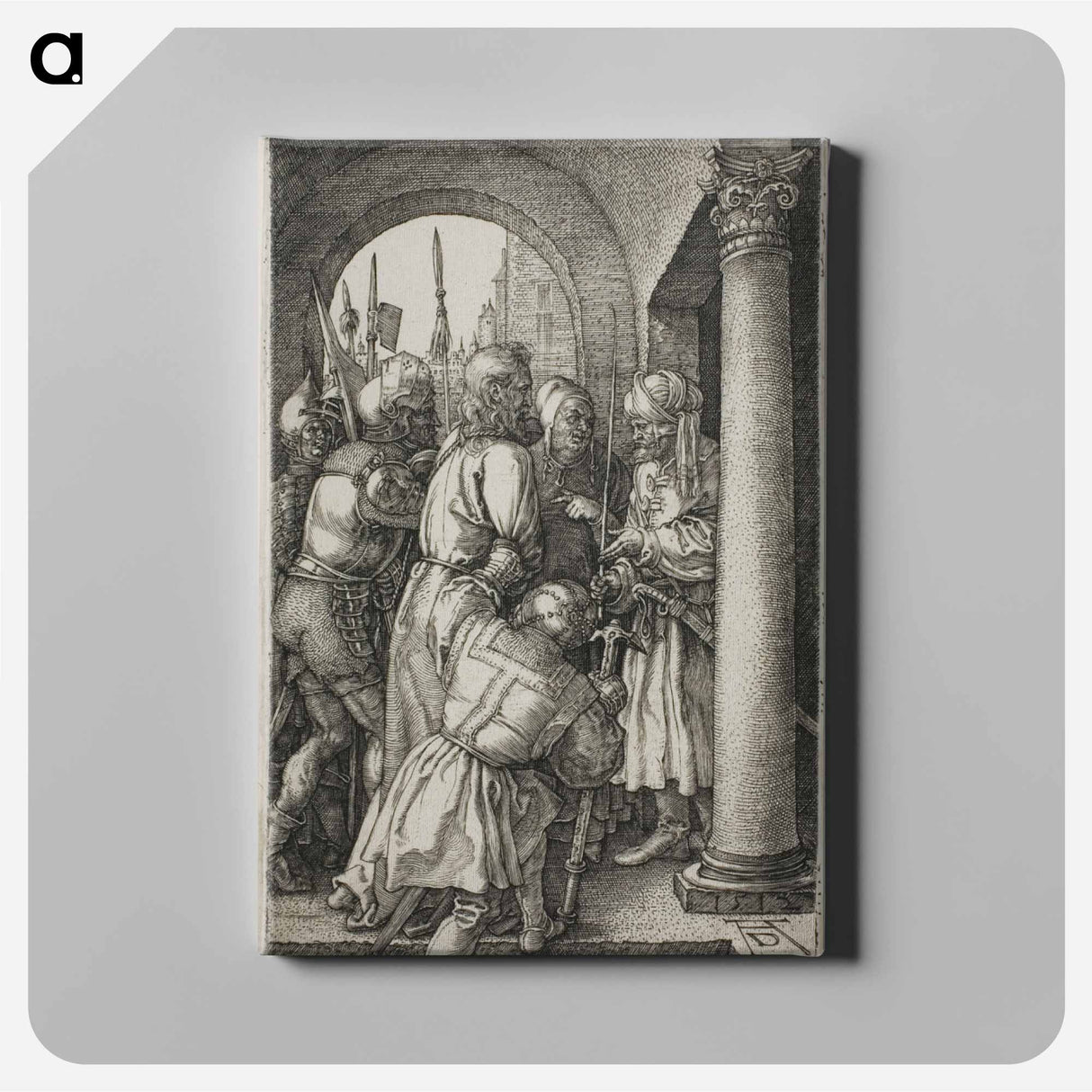 Christ Before Pilate - アルブレヒト デューラー Canvas.