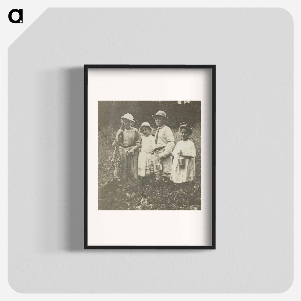 Untitled (Flora, Elizabeth, Howard & Kitty in Lake George field) - アルフレッド スティーグリッツ Poster.