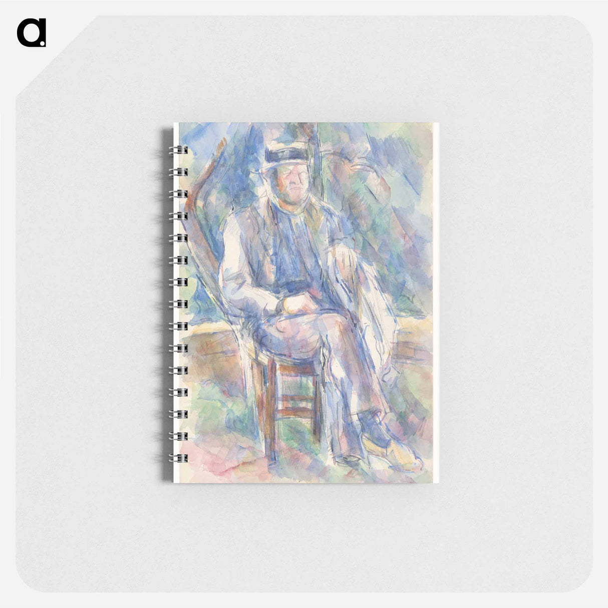 Man Wearing a Straw Hat - ポール セザンヌ Memo.