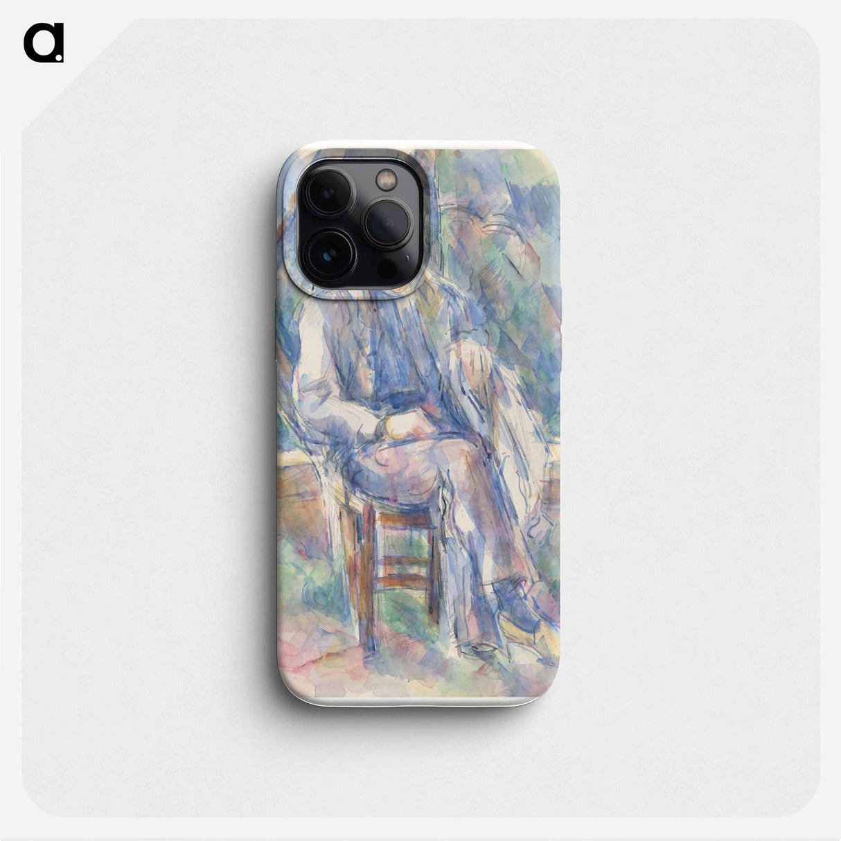 Man Wearing a Straw Hat - Paul Cezanne Phone Case.