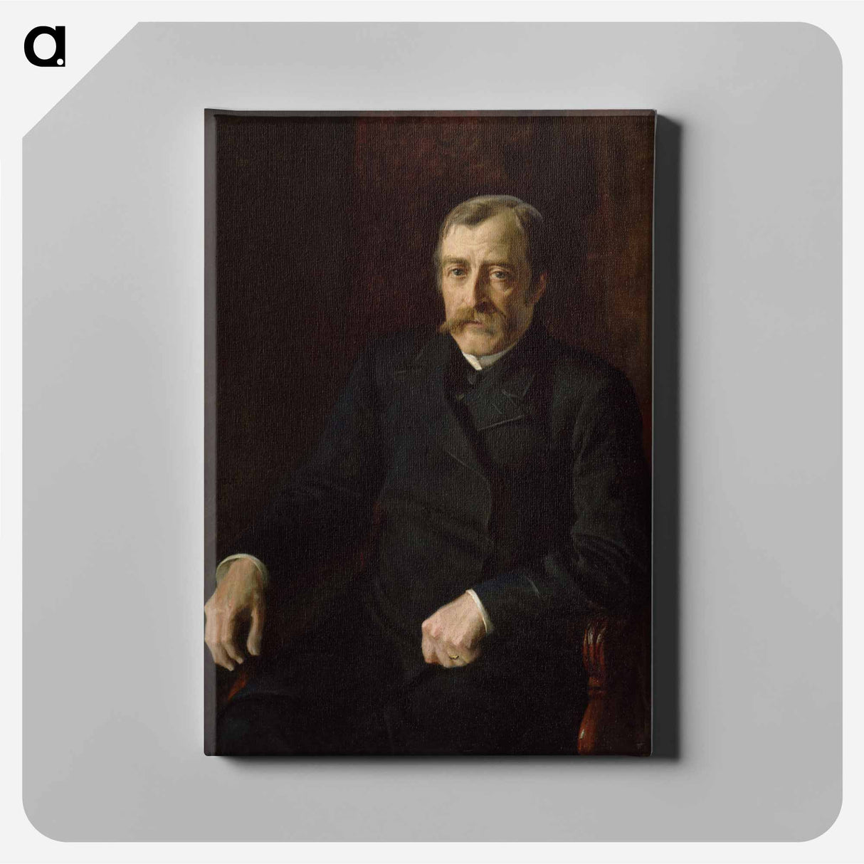 Portrait of professor carl gustaf estlander - アルバート エーデルフェルト Canvas.