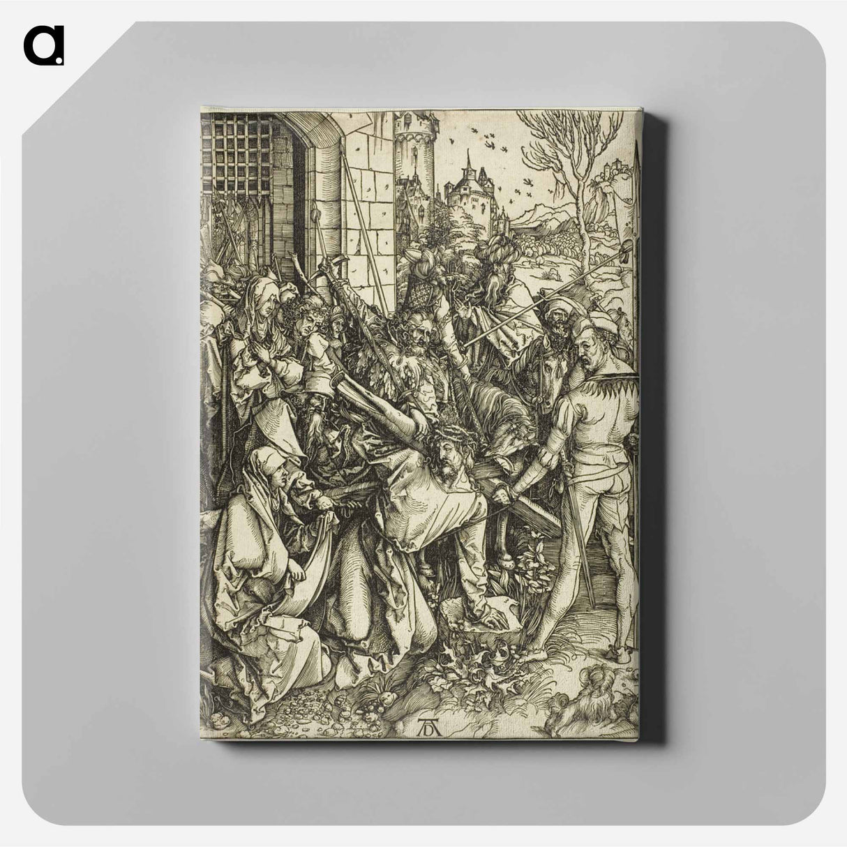 The Bearing of the Cross - アルブレヒト デューラー Canvas.