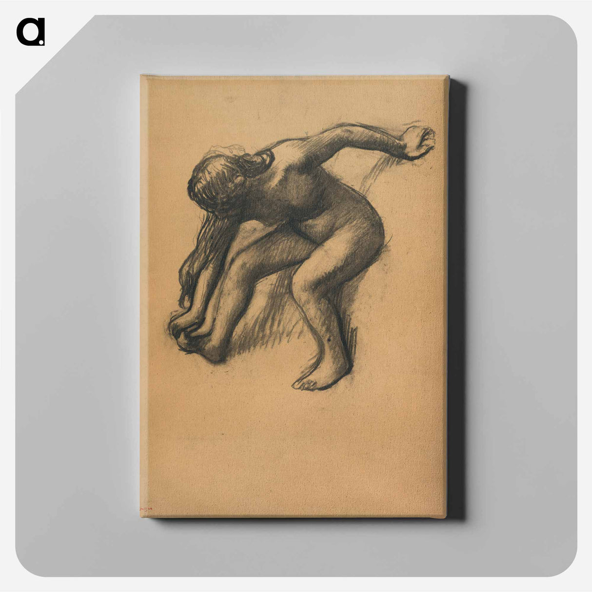 After the Bath - エドガー ドガ Canvas.