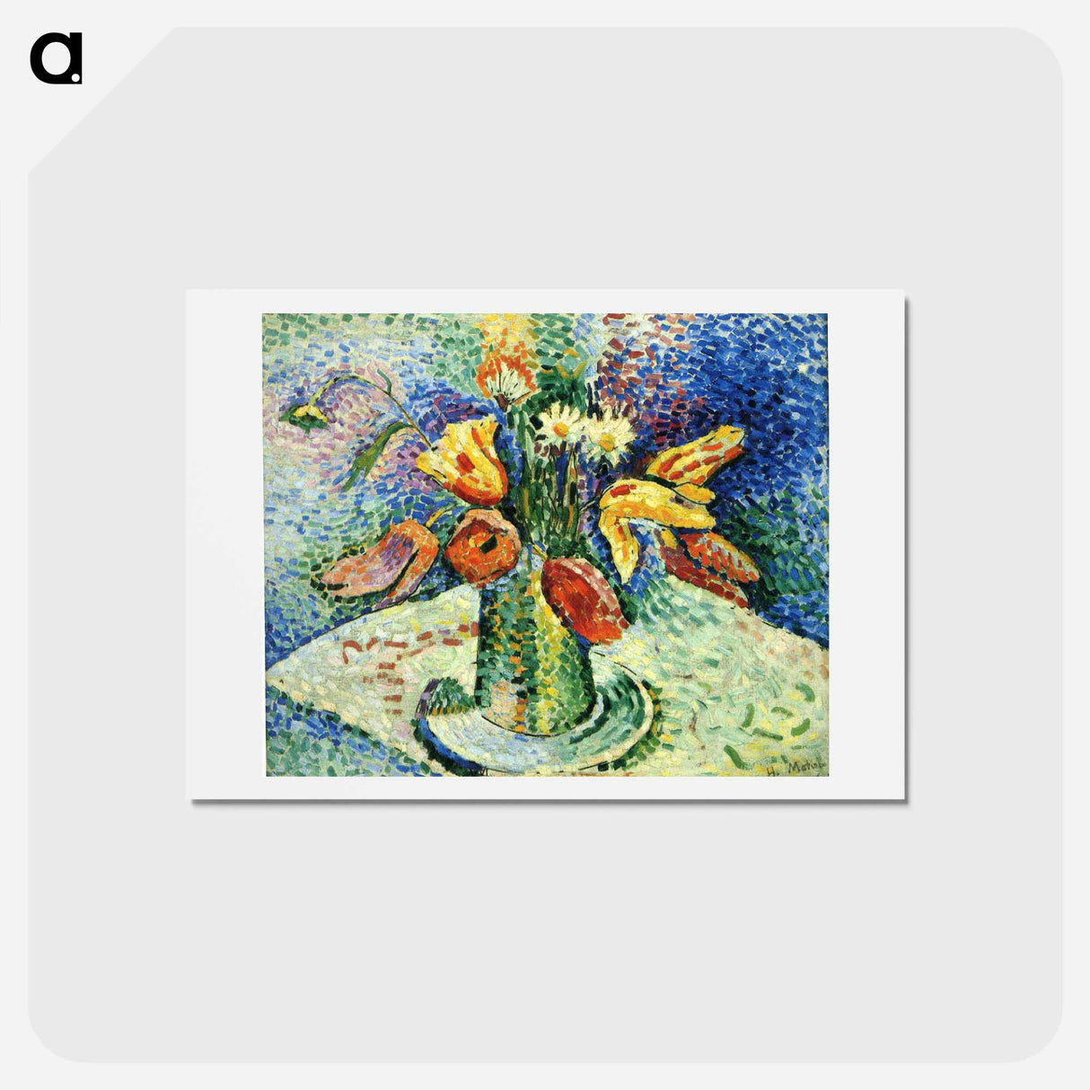 アートポストカード-Parrot Tulips (II) - アンリ マティス Postcard.