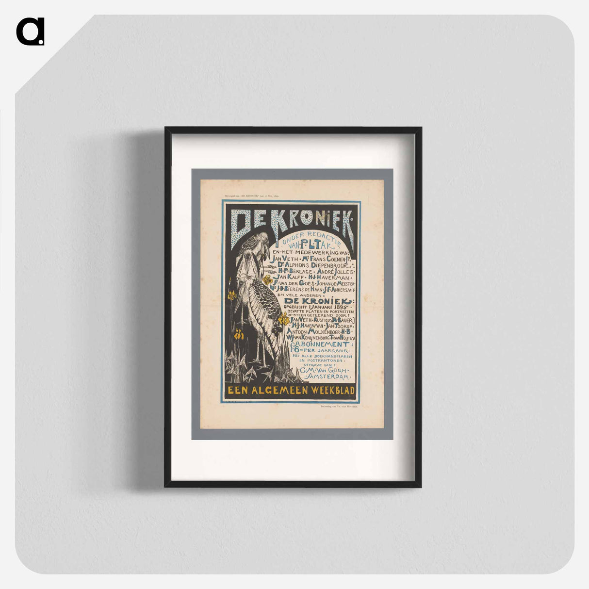 The Kroniek / Een Algemeen Weekblad - Theo van Hoytema Poster.