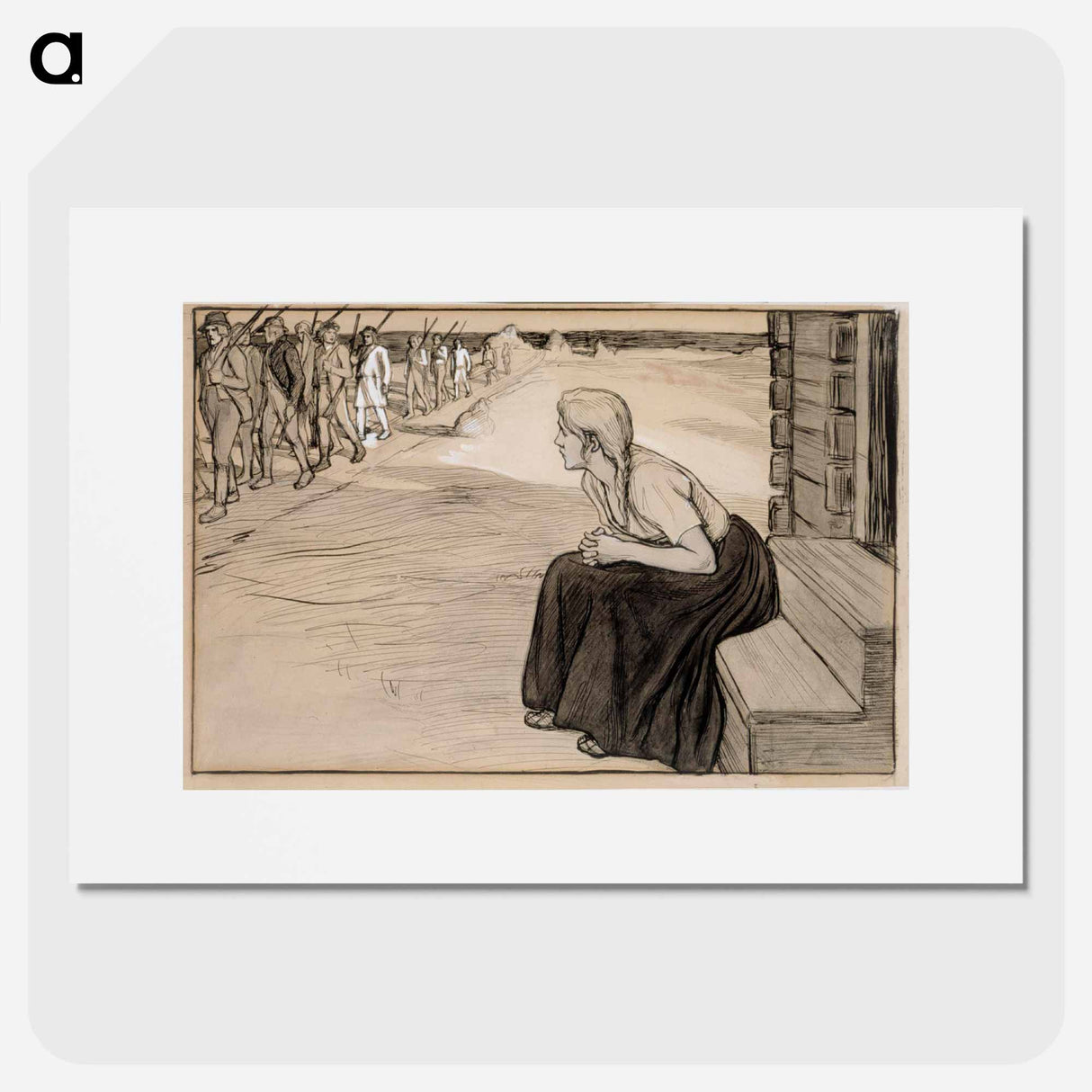 jo päivä laski - アルバート エーデルフェルト Poster.