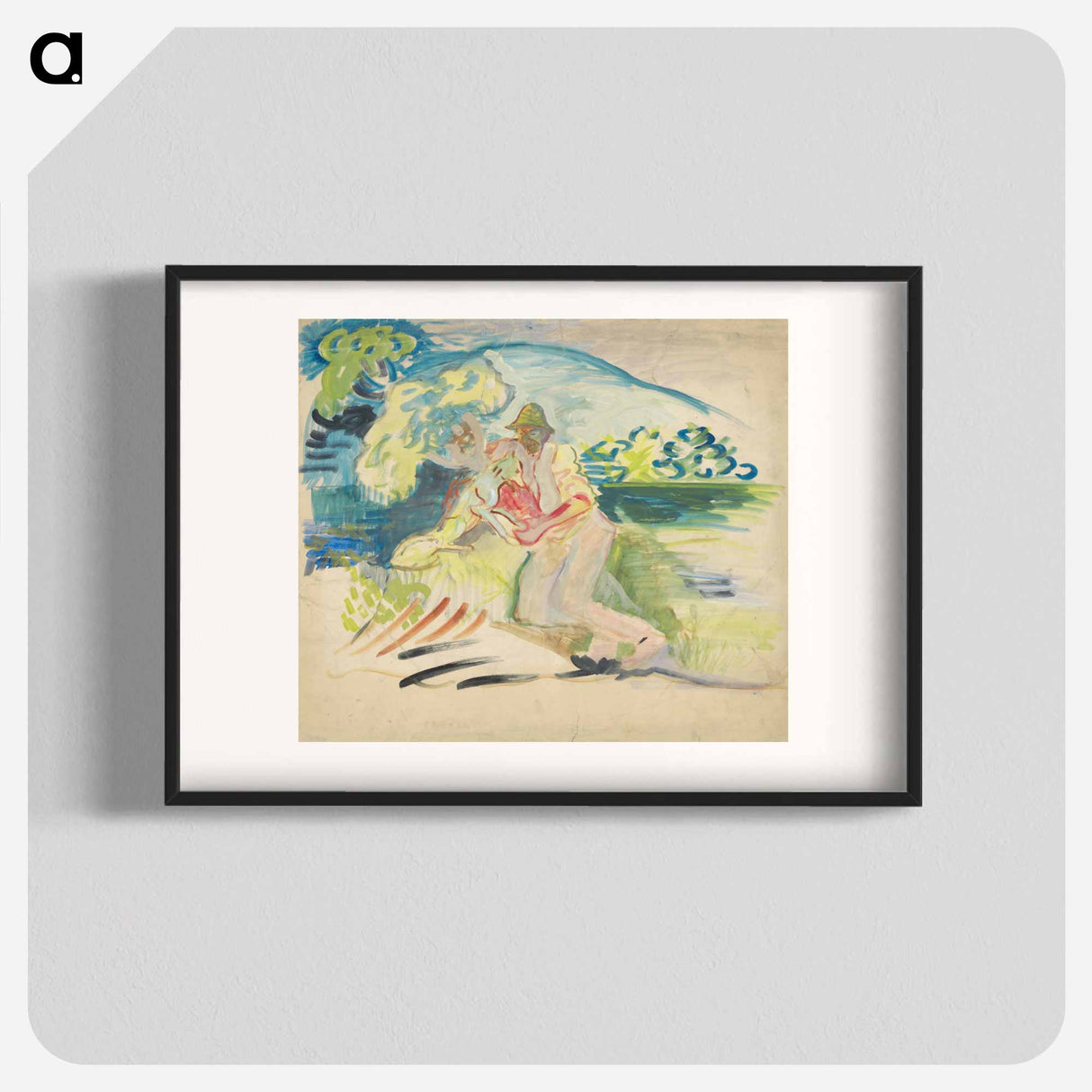 Man with a dog - アーノルド ピーター ワイズ クビンチャン Poster.