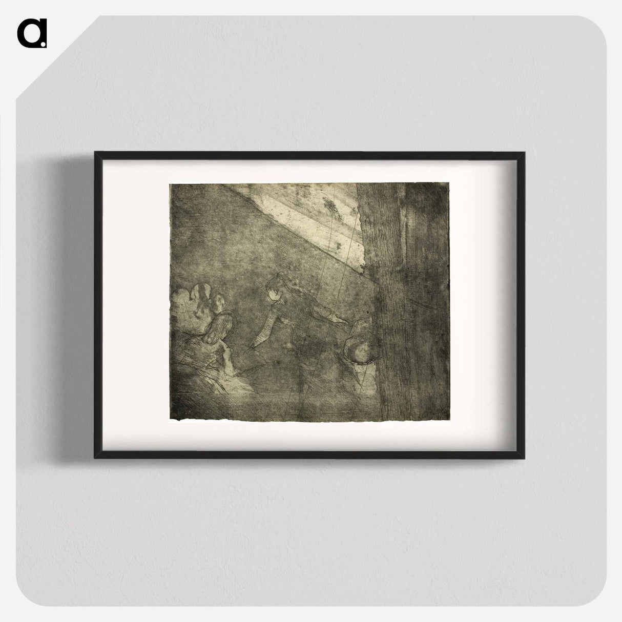 アートポスター-At the Café des Ambassadeurs - エドガー ドガ Poster.