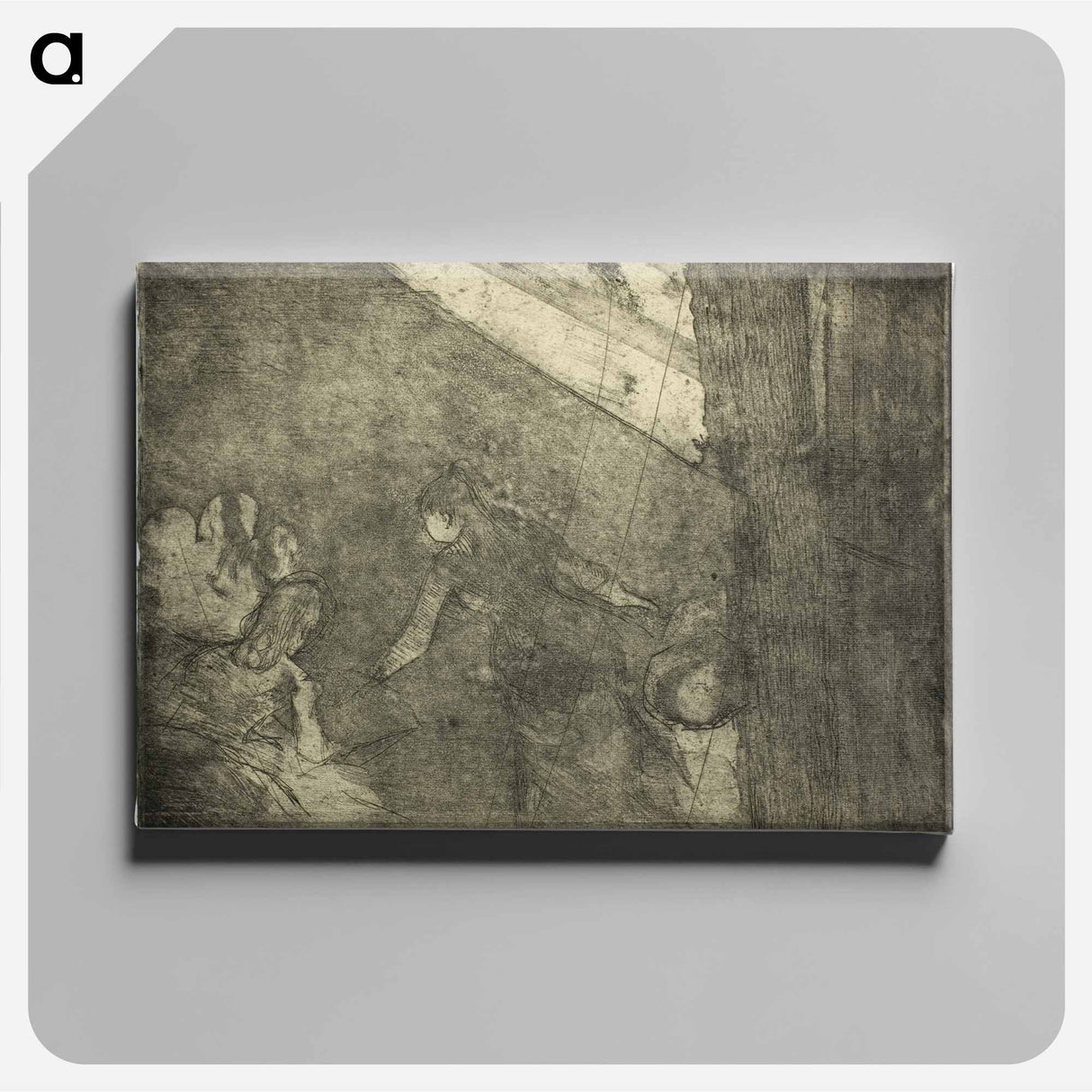 At the Café des Ambassadeurs - エドガー ドガ Canvas.