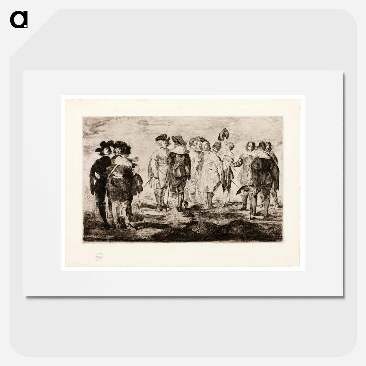 The Little Cavaliers - エドゥアール マネ Poster.