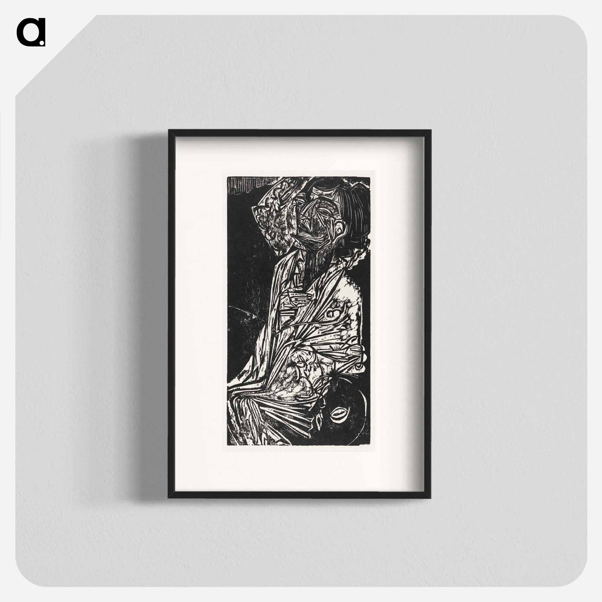 The Wife of Professor Goldstein - Ernst Ludwig Kirchner Poster.