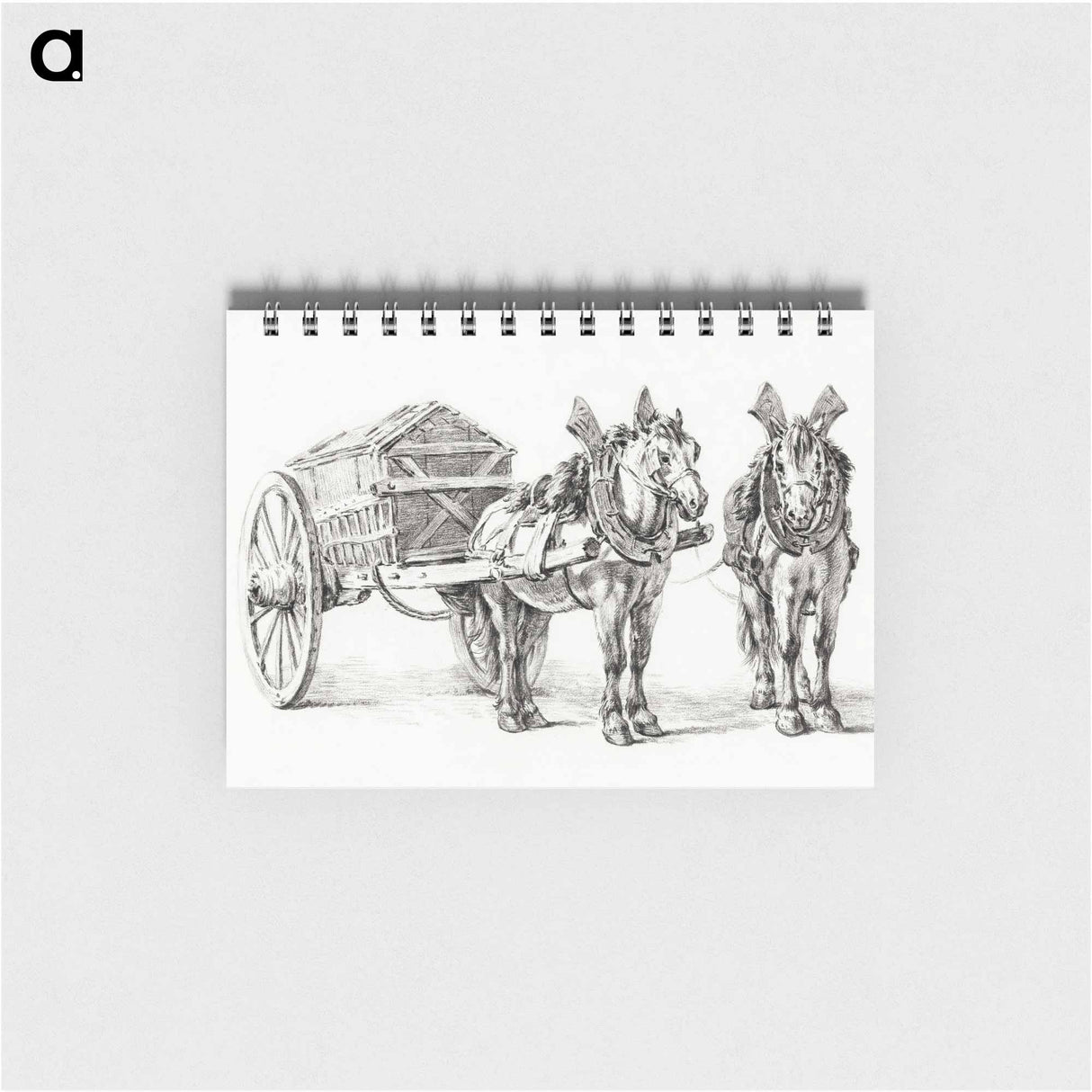 Horses with wagon - ジャン ベルナール Memo.