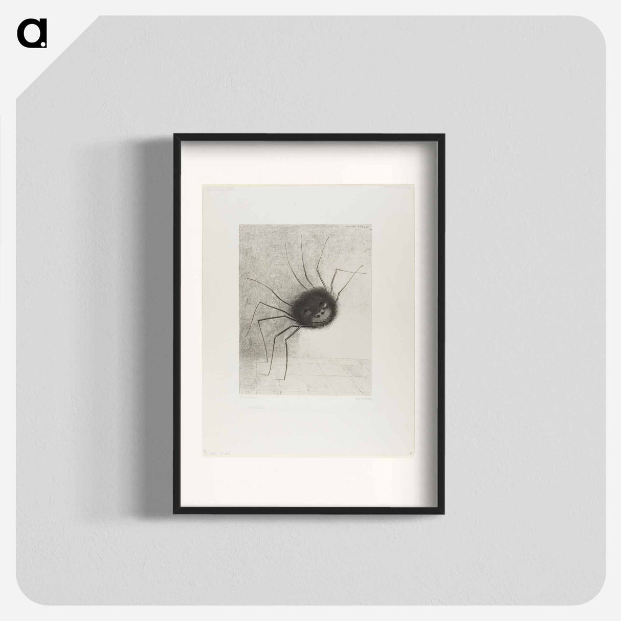 Spider - Odilon Redon Poster.