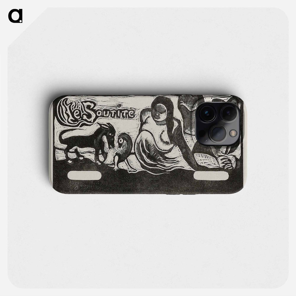 Three People, a Mask, a Fox and a Bird - Paul Gauguin Phone Case.