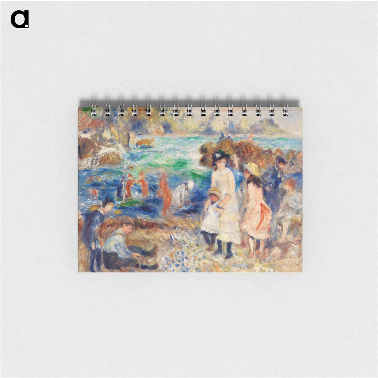 Children on the Seashore, Guernsey - ピエール オーギュスト ルノワール Memo.