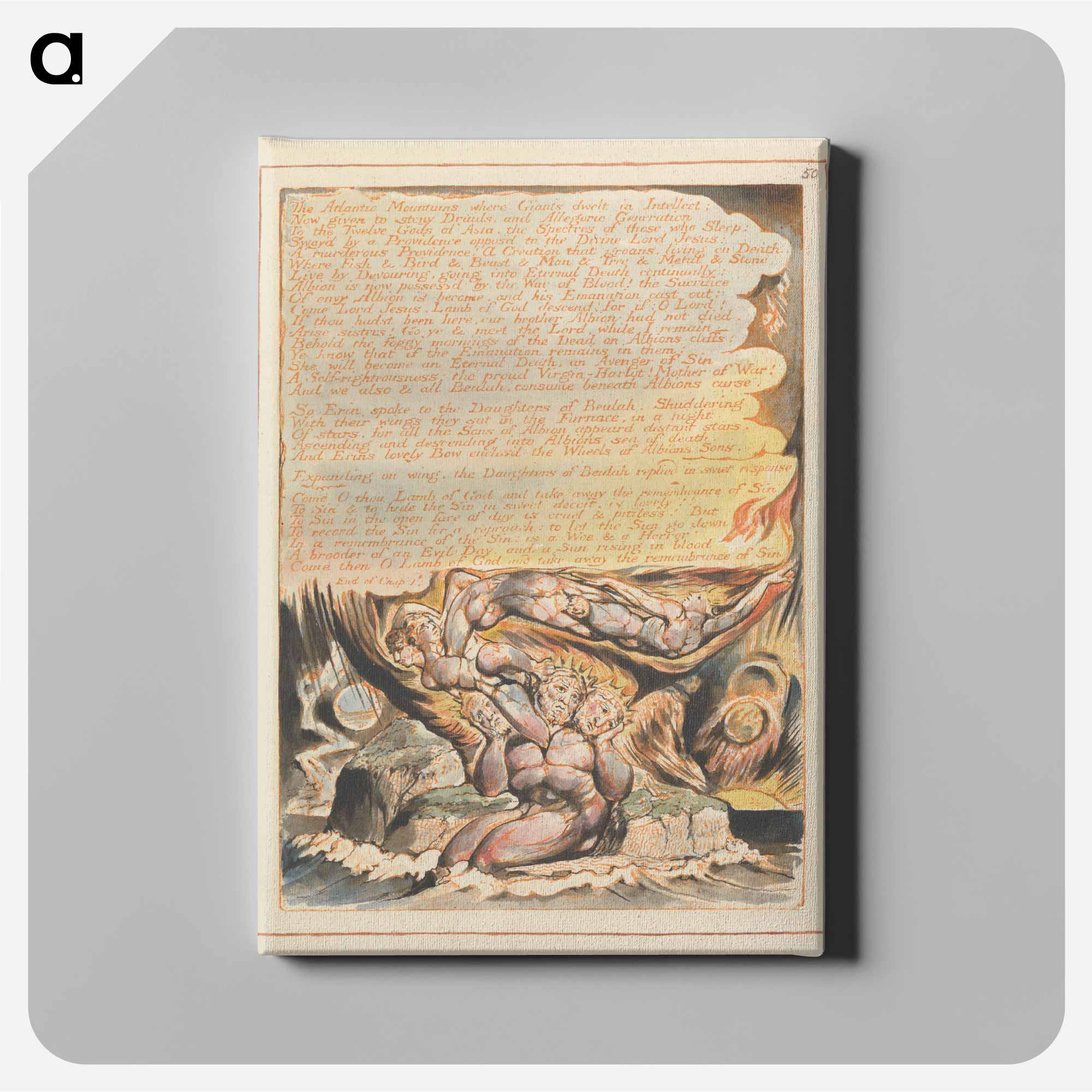 William Blake(ウィリアム ブレイク)のJerusalem, Plate 50
