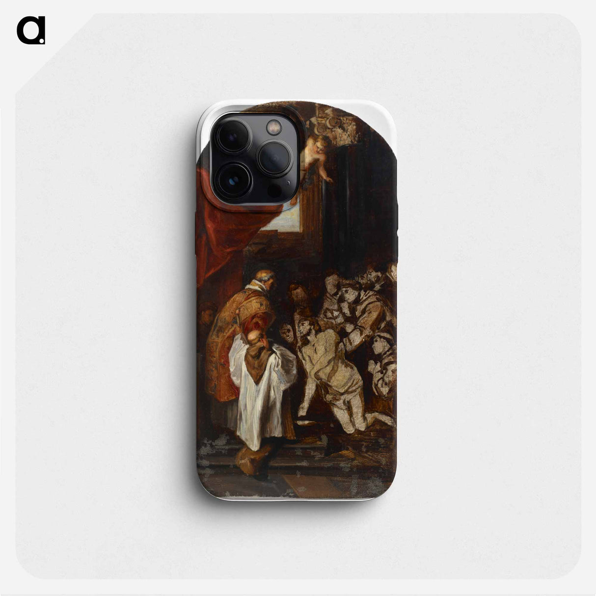 The last holy communion of st francis of assisi - アルバート エーデルフェルト Phone Case.