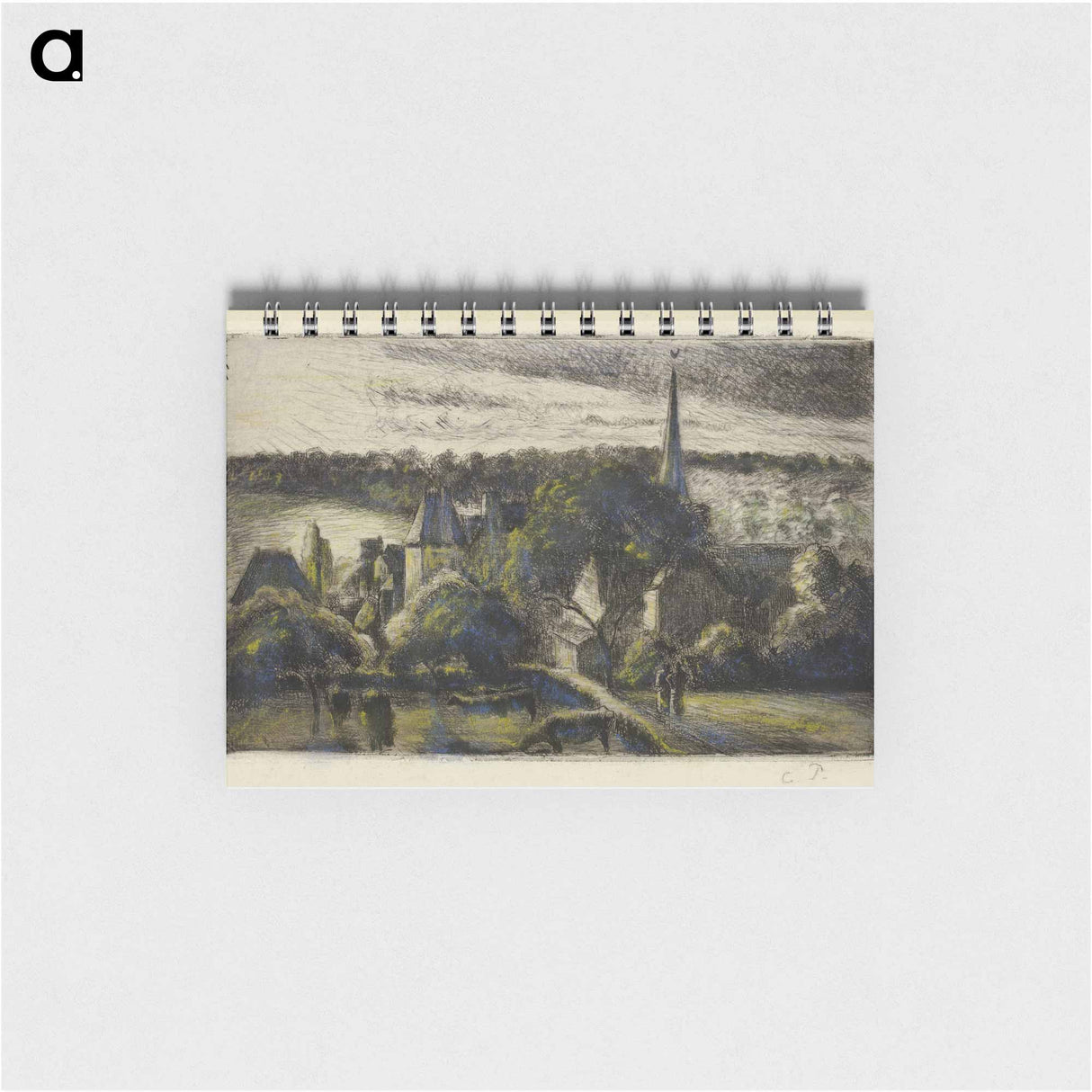 Church and Farm at Éragny - カミーユ ピサロ Memo.