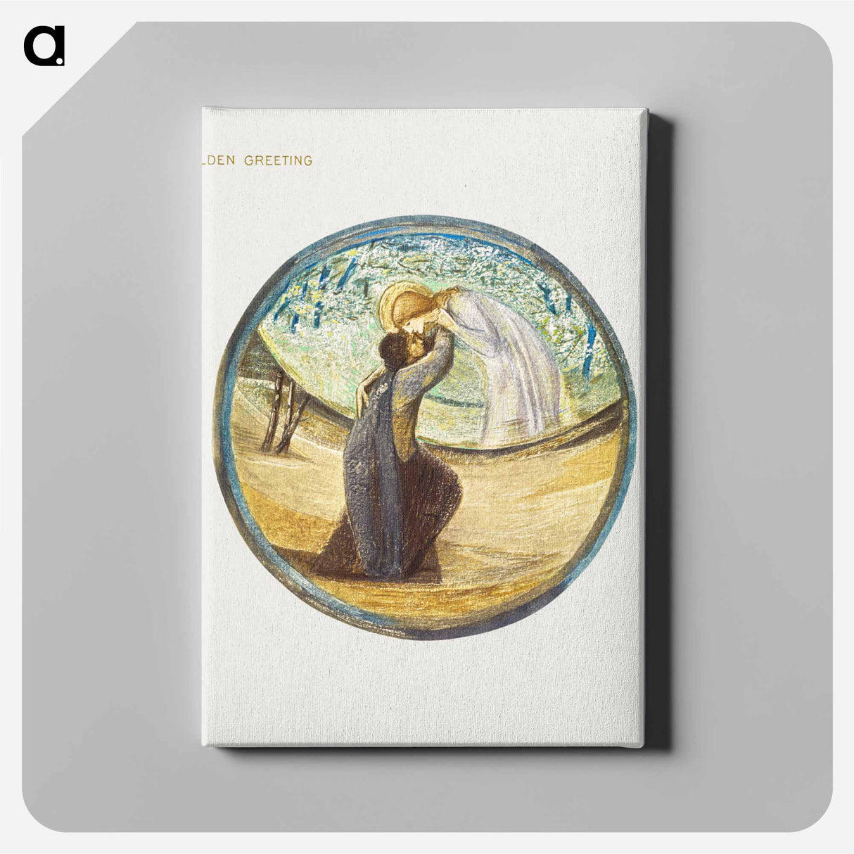 Golden Greeting from The Flower Book - エドワード バーン ジョーンズ Canvas.