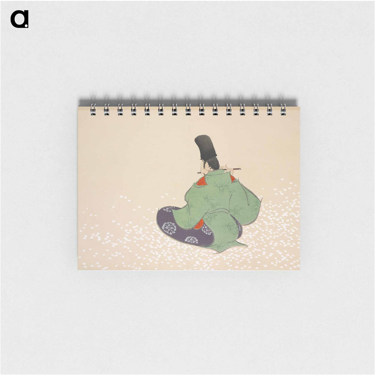 Flute player from Momoyogusa–Flowers of a Hundred Generations - 神坂 雪佳 Memo.