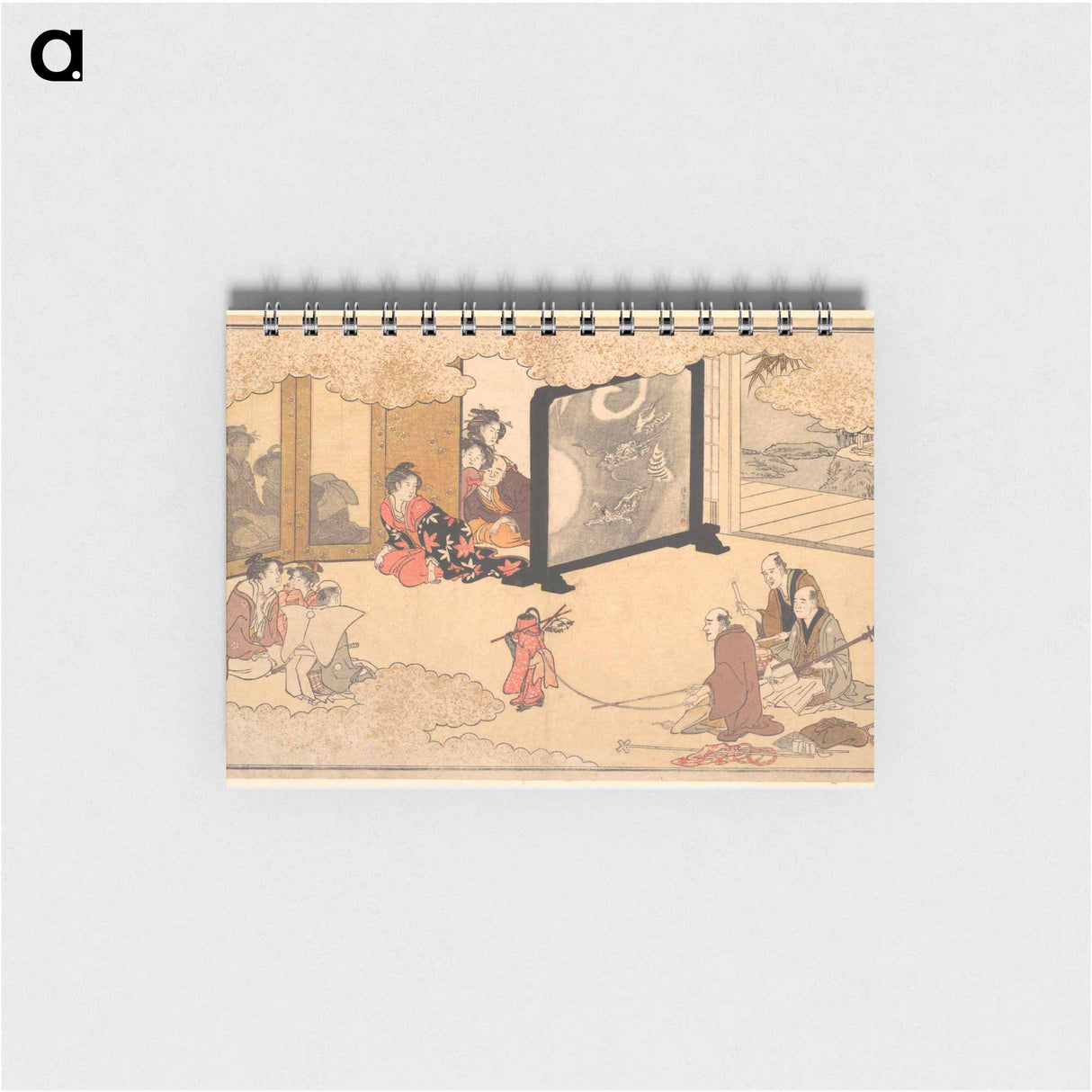 Seeing a Performance by Utamaro Kitagawa - 喜多川 歌麿 Memo.