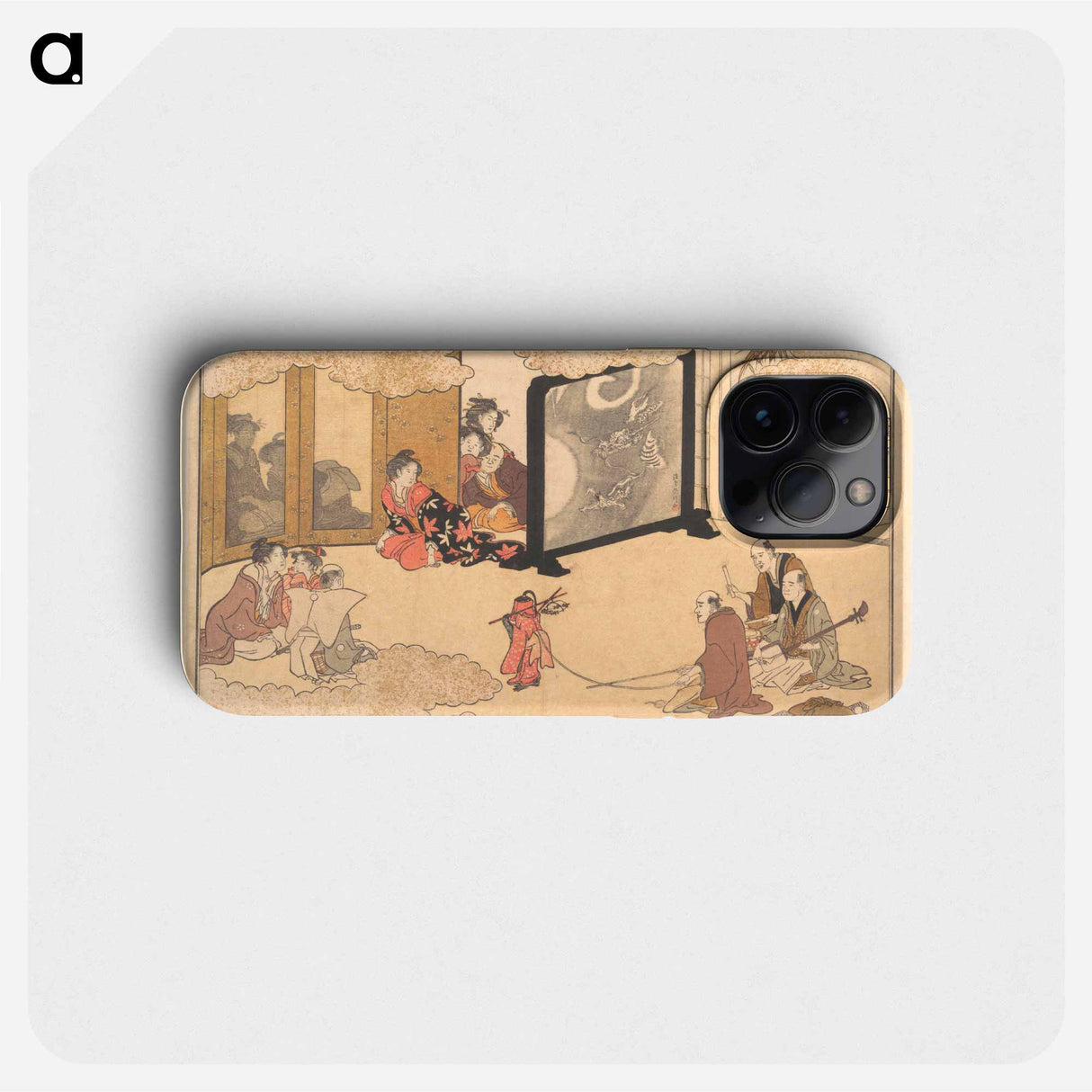 Seeing a Performance by Utamaro Kitagawa - 喜多川 歌麿 Phone Case.