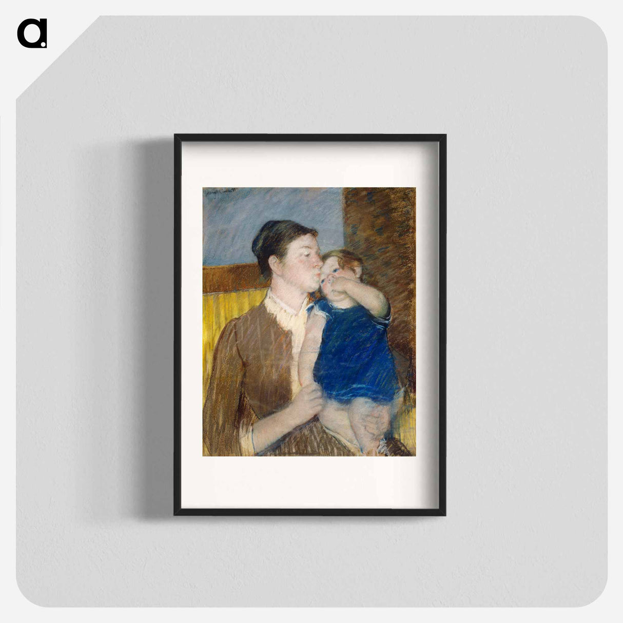 Mother's Goodnight Kiss - Mary Cassatt Poster.