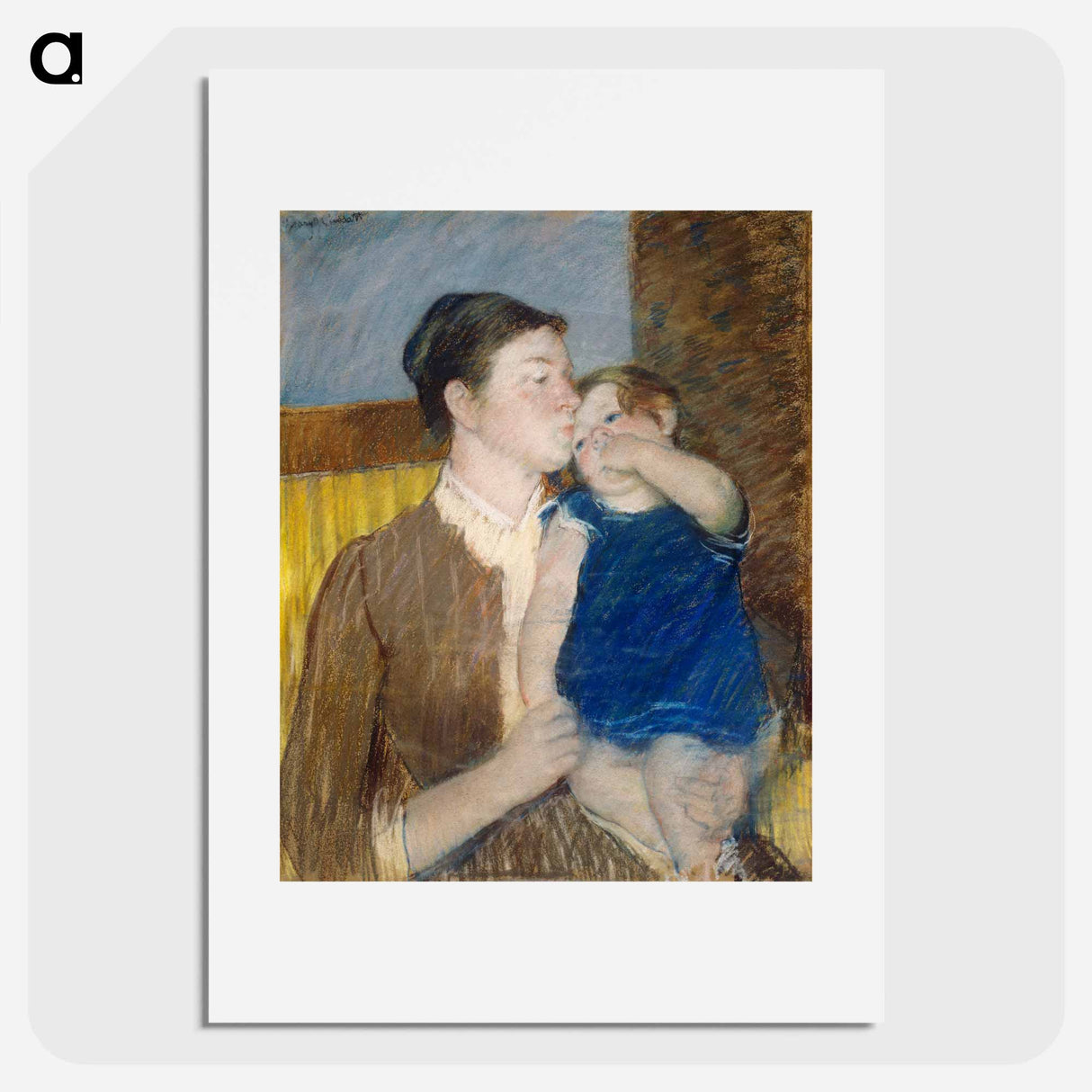 Mother's Goodnight Kiss - Mary Cassatt Poster.