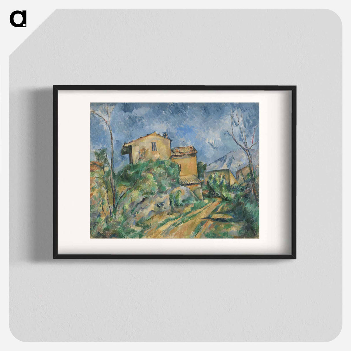 Maison Maria with a View of Château Noir - Paul Cézanne Poster.