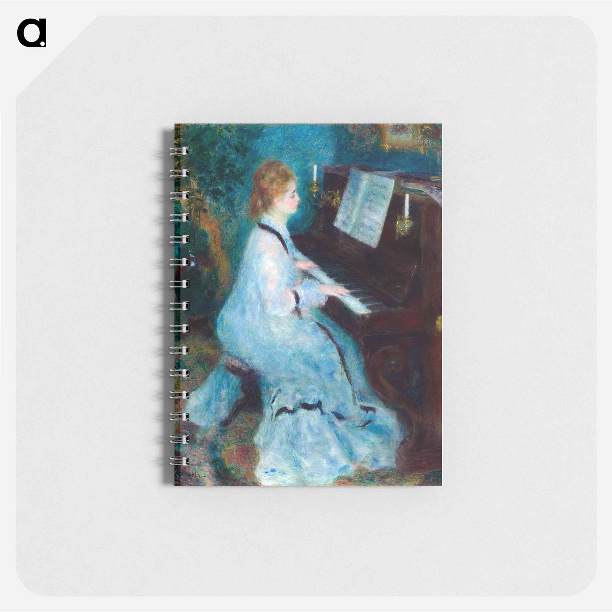 Woman at the Piano - ピエール オーギュスト ルノワール Memo.