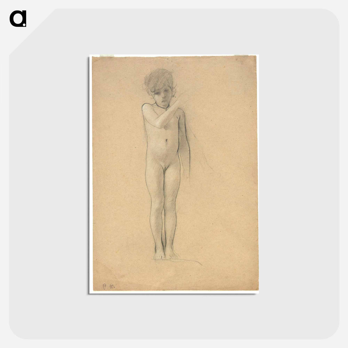 アートポストカード-Nude of a Girl
- ウィーン博物館 Postcard.