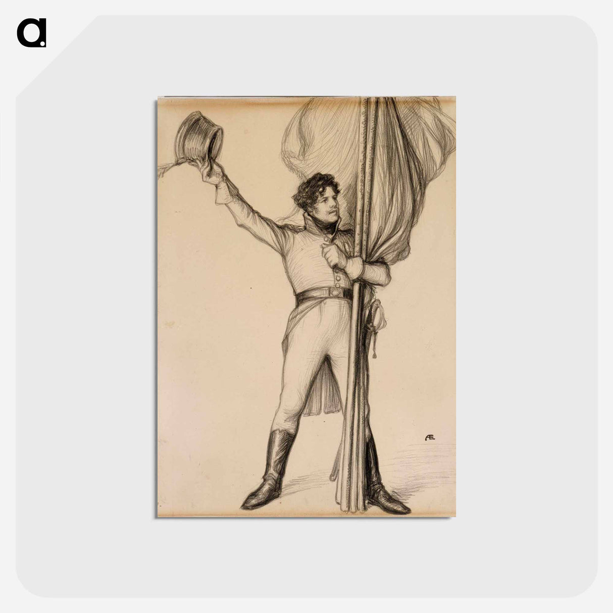 J.z. duncker - アルバート エーデルフェルト Postcard.