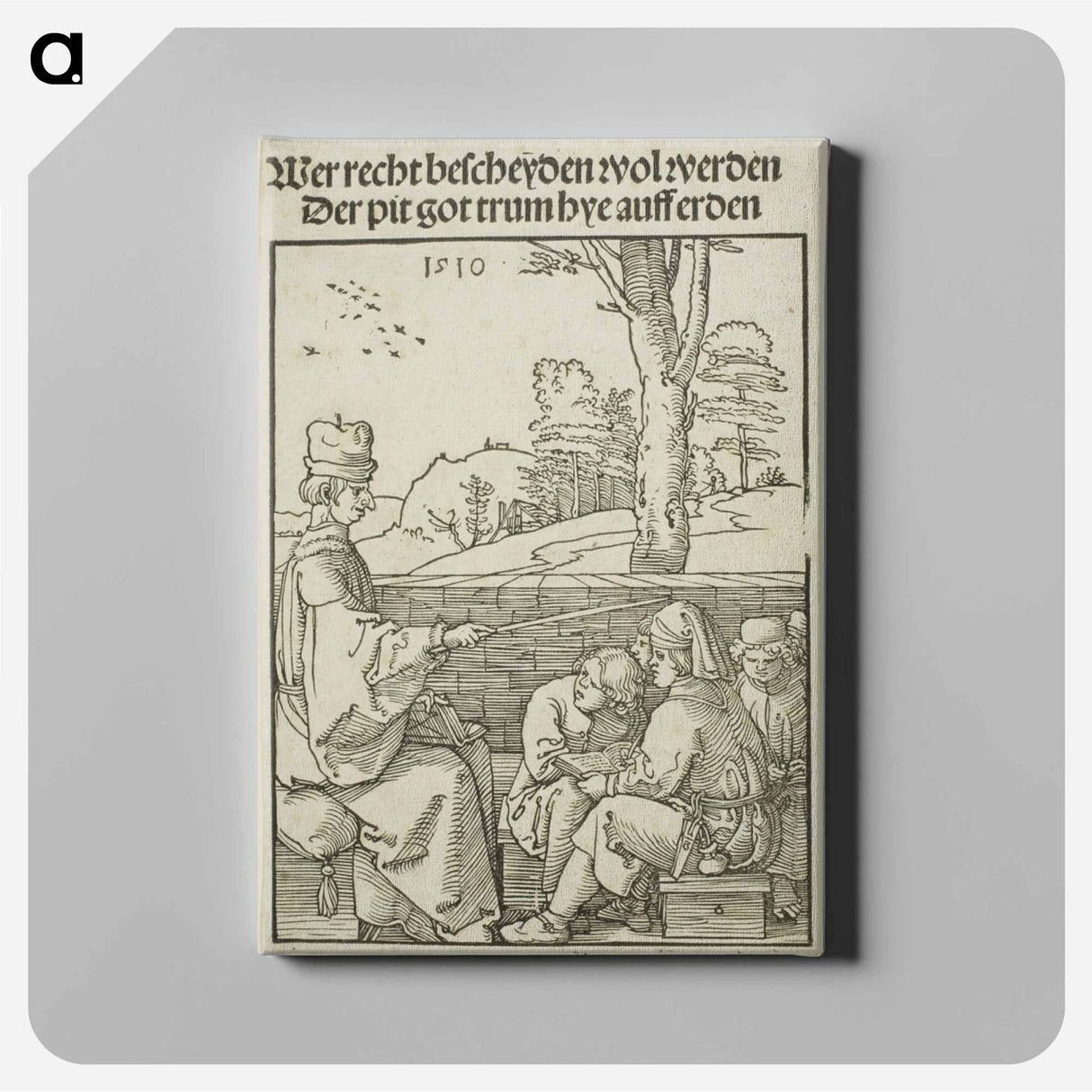 The School Teacher - アルブレヒト デューラー Canvas.