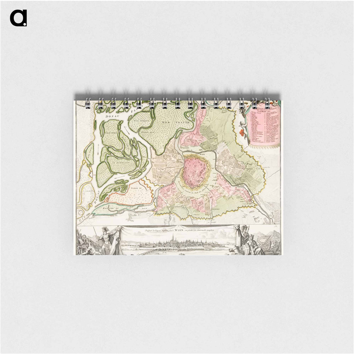 Map of Vienna - アンティーク地図 Memo.