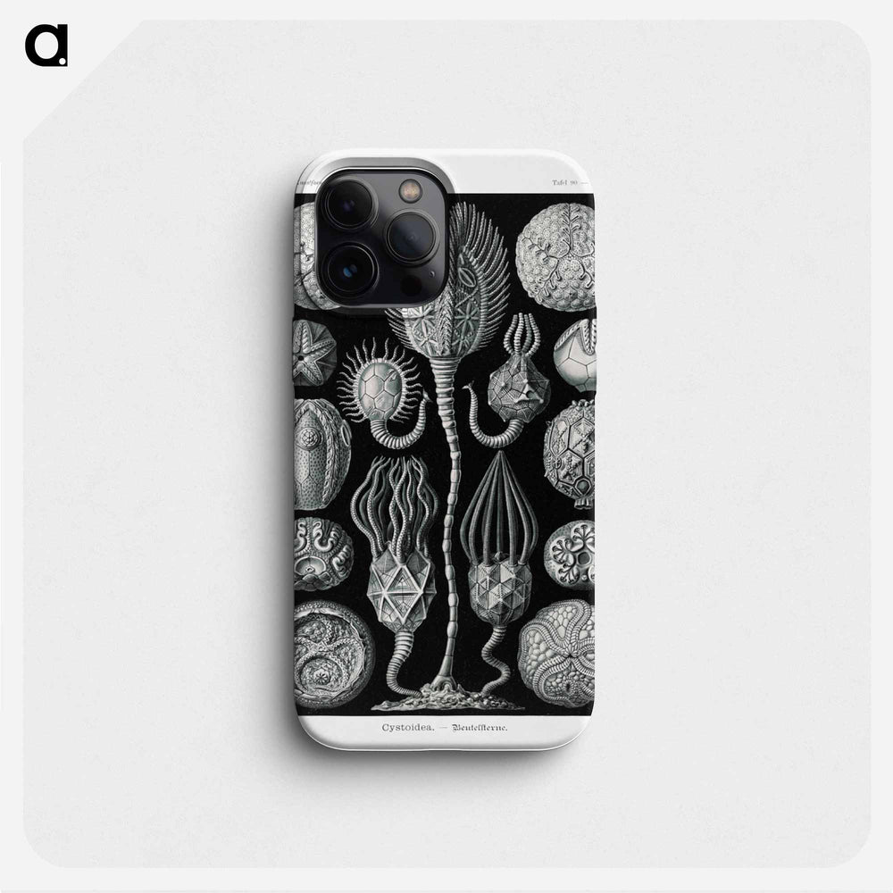 Cystoidea–Beutelsterne - エルンスト ヘッケル Phone Case.