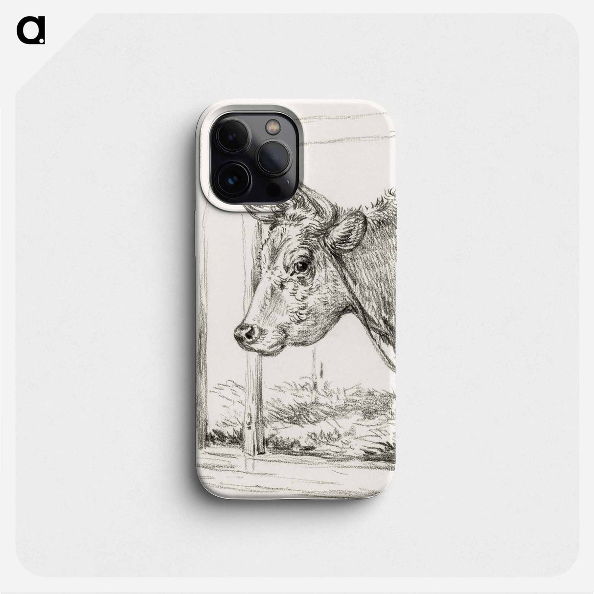 Head of a cow - ジャン ベルナール Phone Case.