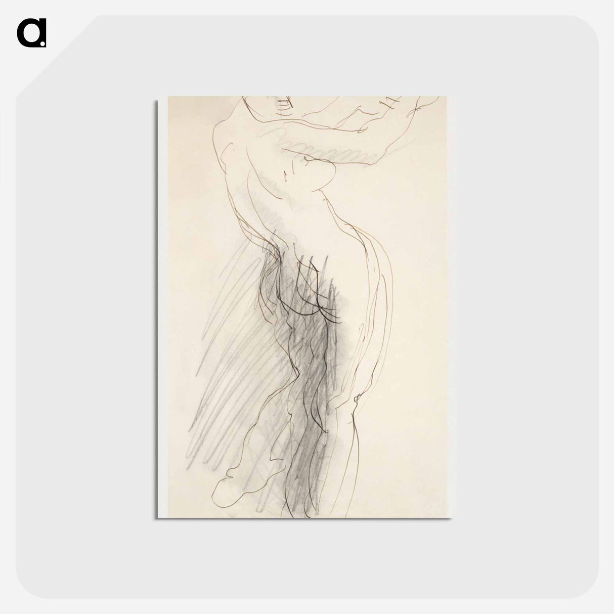 アートポストカード-Standing Female Nude, Arms Raised
- イェール大学アートギャラリー Postcard.