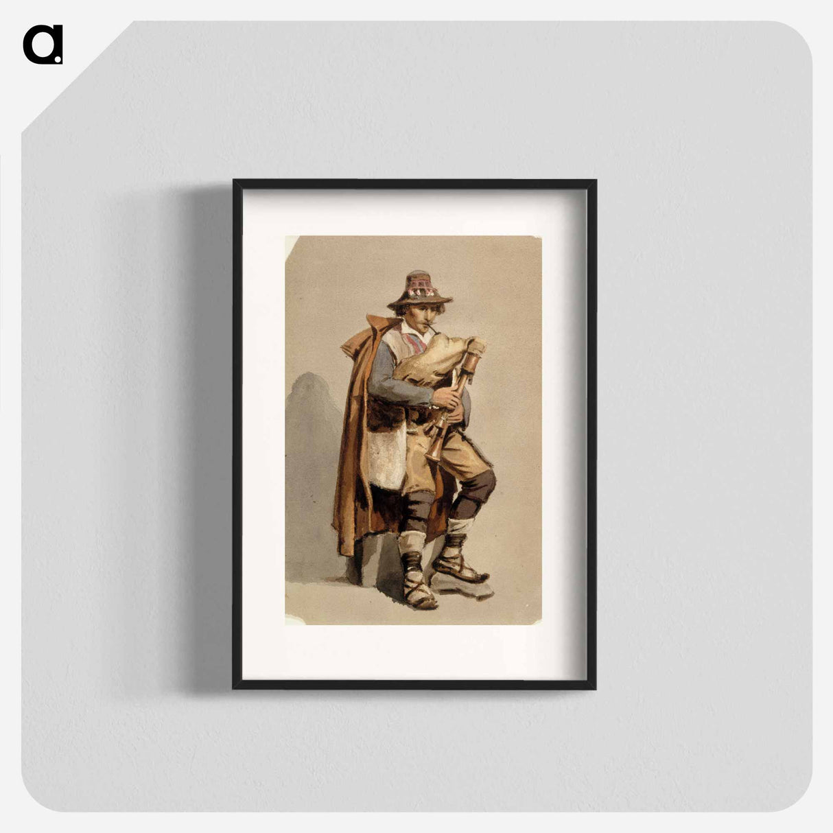 Säkkipillinsoittaja - アルバート エーデルフェルト Poster.