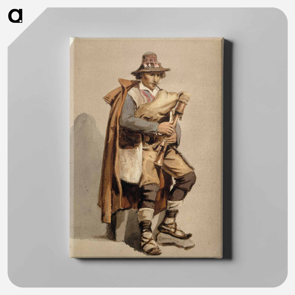 Säkkipillinsoittaja - アルバート エーデルフェルト Canvas.