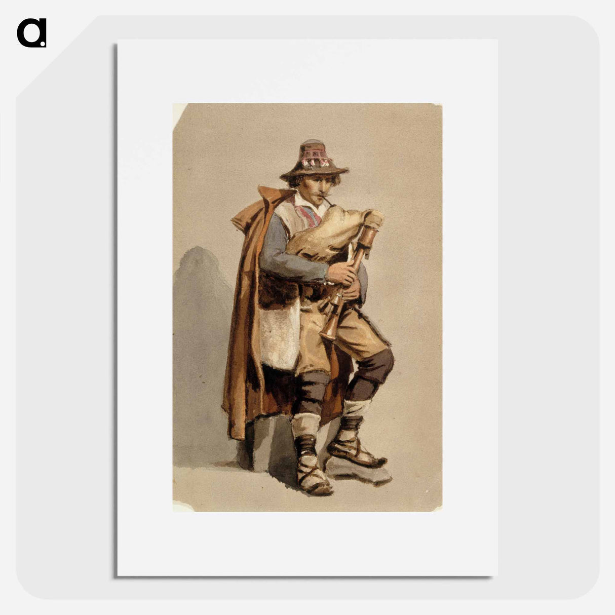 Säkkipillinsoittaja - アルバート エーデルフェルト Poster.