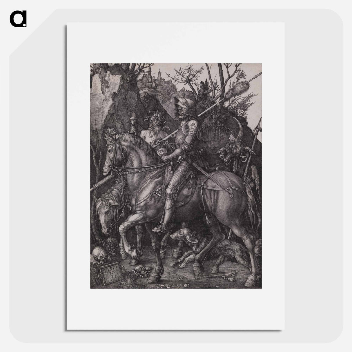 Knight, Death, and the Devil - アルブレヒト デューラー Poster.