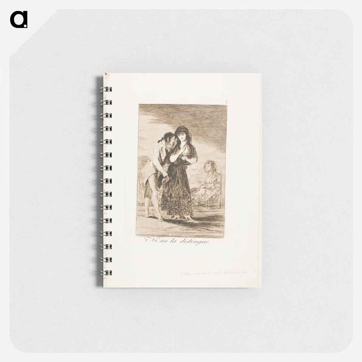 Even Thus He Cannot Make Her Out - Francisco de Goya Memo.