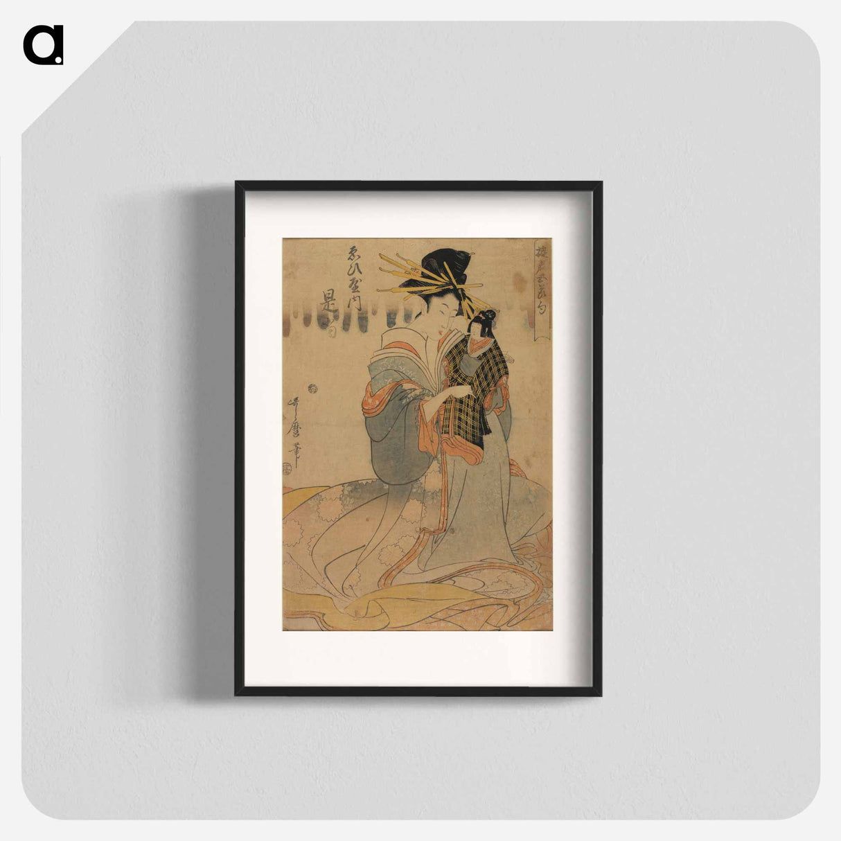 アートポスター-Prostitute Zetō of Ebiya House - 喜多川 歌麿 Poster.