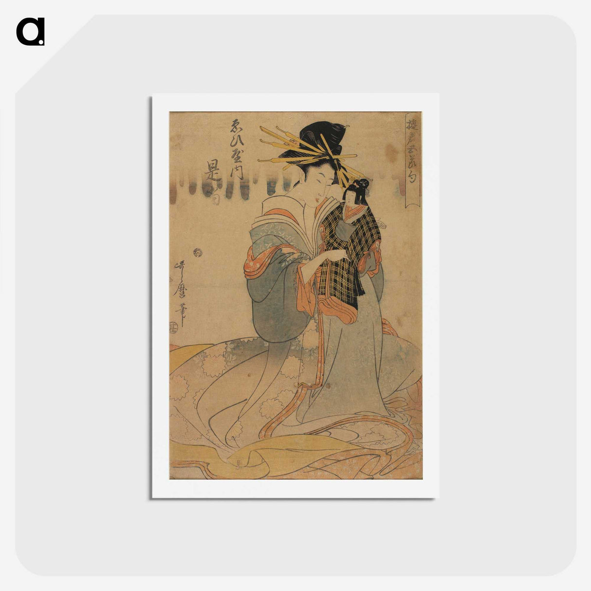 2-91_Kitagawa-Utamaro_hagaki