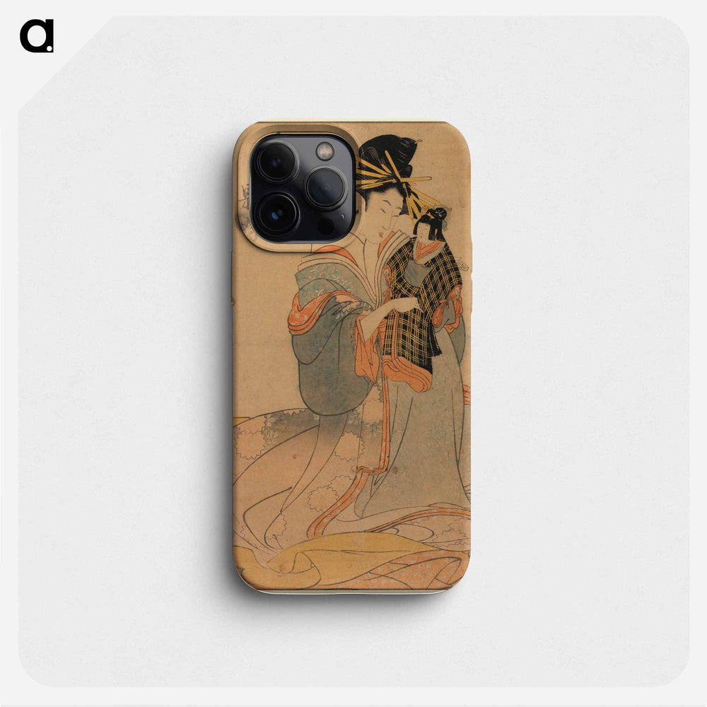 Prostitute Zetō of Ebiya House - 喜多川 歌麿 Phone Case.