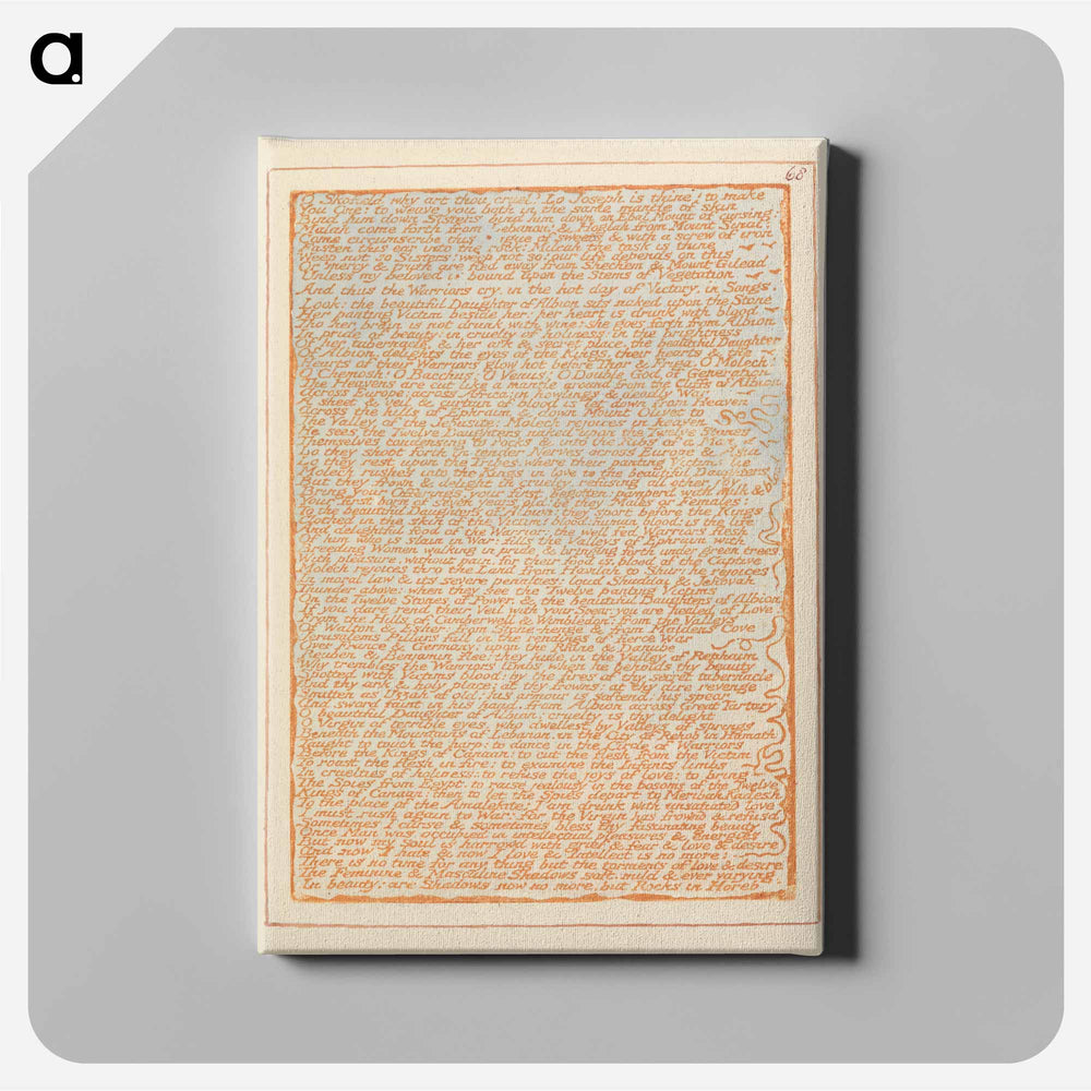 O Skofield why art thou cruel? - William Blake Canvas.