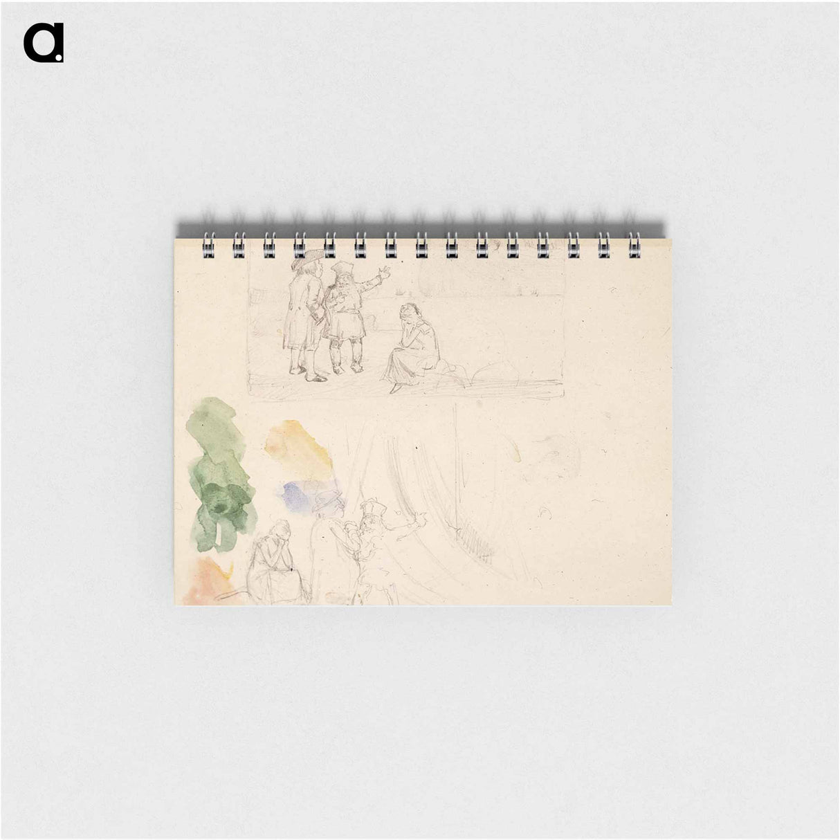 Luonnos satu-kuvitukseen "herr petter" - アルバート エーデルフェルト Memo.